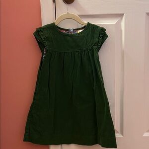 Mini Boden Dark Green Corduroy Dress